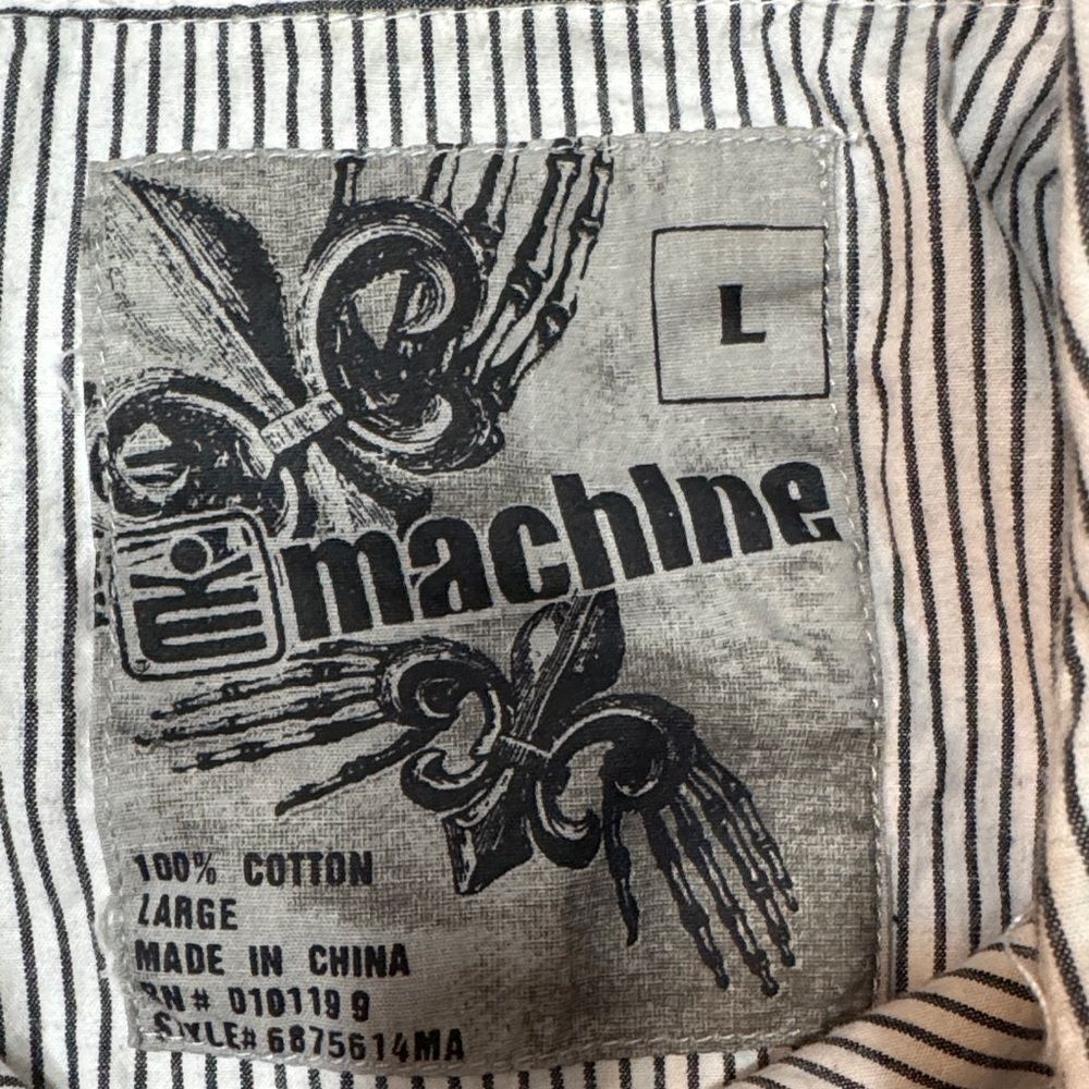 Machine Men's Striped Button-Down Shirt - Picture 2 of 12